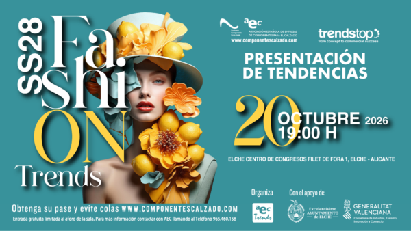 AEC y TrendStop presentarán el 20 de octubre las Tendencias Primavera Verano 2028 en Elche.